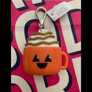 Bath & Body Works Orange Pumpkin Mug Keychain